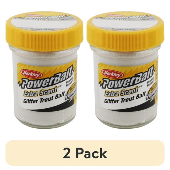 (2 pack) Berkley PowerBait Glitter Trout Bait