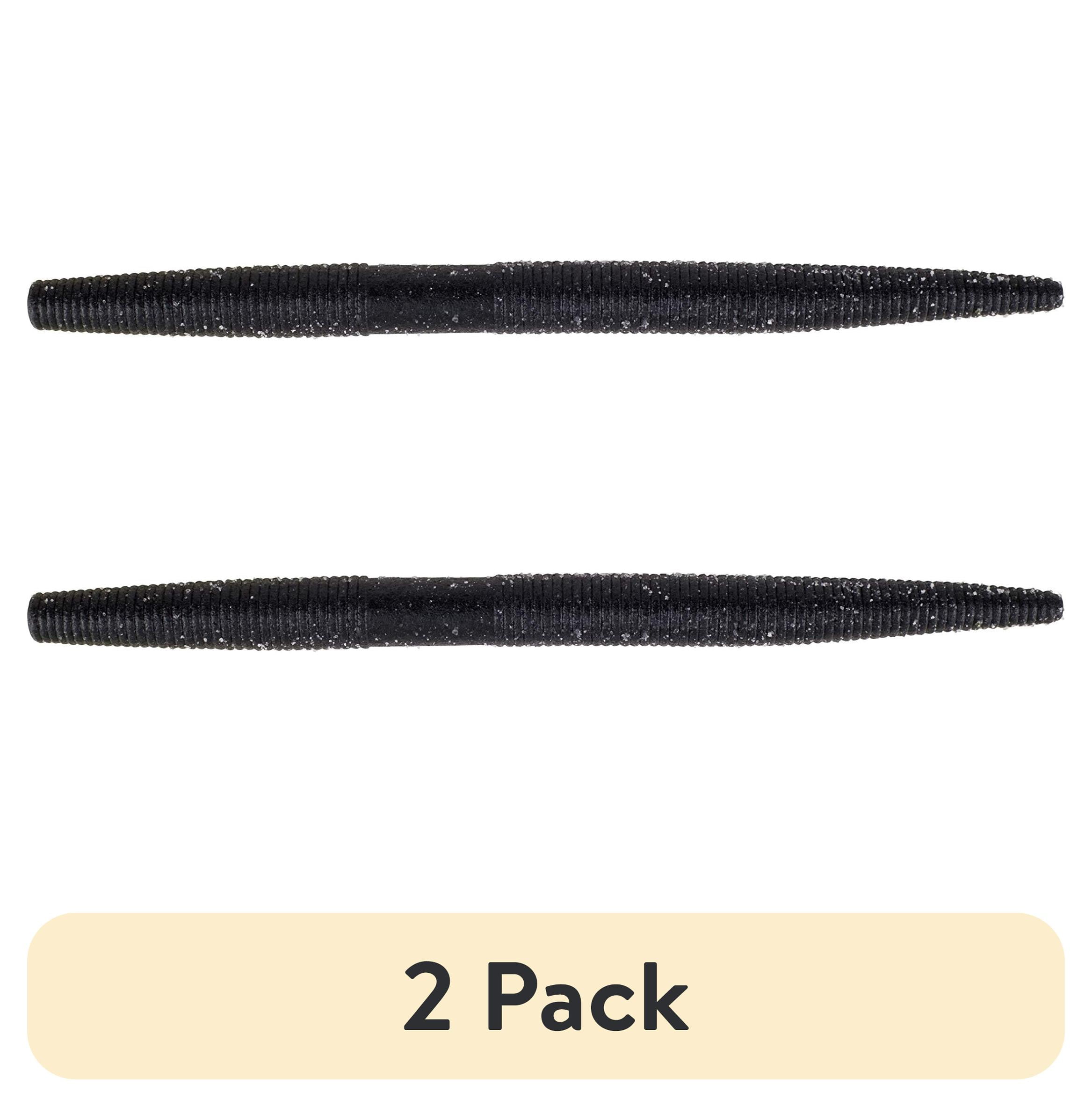 (2 pack) Berkley PowerBait® MaxScent The General Fishing Bait, Black, 5in | 13cm, Soft Stick Bait with Irresistible Scent & Flavor, Classic Stick Bait Action, Deadly Bass Fishing Bait