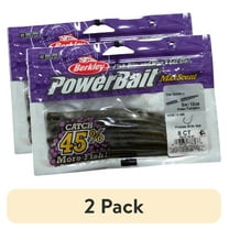 (2 pack) Berkley PowerBait® MaxScent The General Fishing Bait, Green Pumpkin, 5in | 13cm, Soft Stick Bait with Irresistible Scent & Flavor, Classic Stick Bait Action, Deadly Bass Fishing Bait