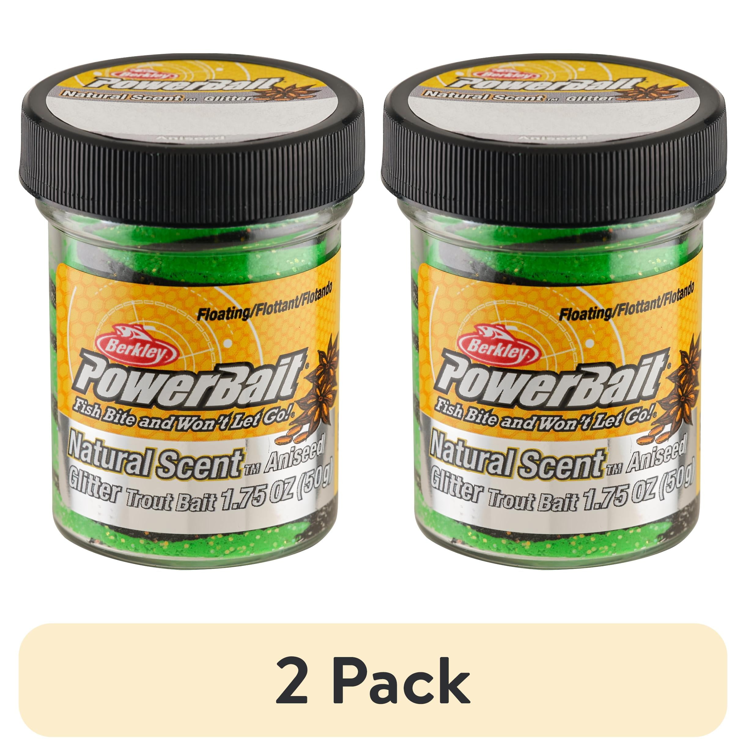 (2 pack) Berkley Power Bait Natural Glitter Trout Fishing Dough Bait