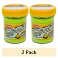 thumbnail interactive-video image 1 of (2 pack) Berkley PowerBait Natural Glitter Trout Fishing Dough Bait; Yellow Color; Garlic Flavor, 1 of 8