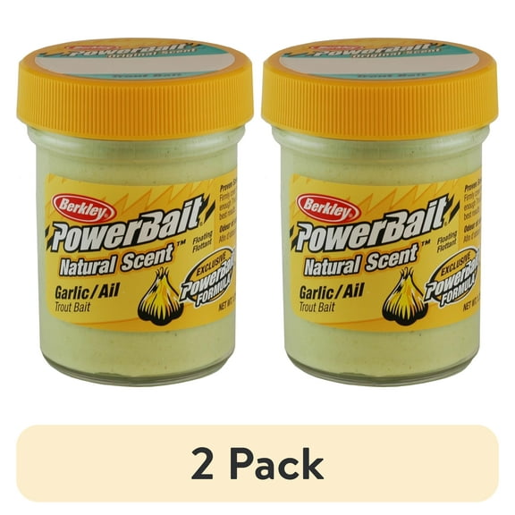 (2 pack) Berkley PowerBait Natural Scent Trout Fishing Dough Bait