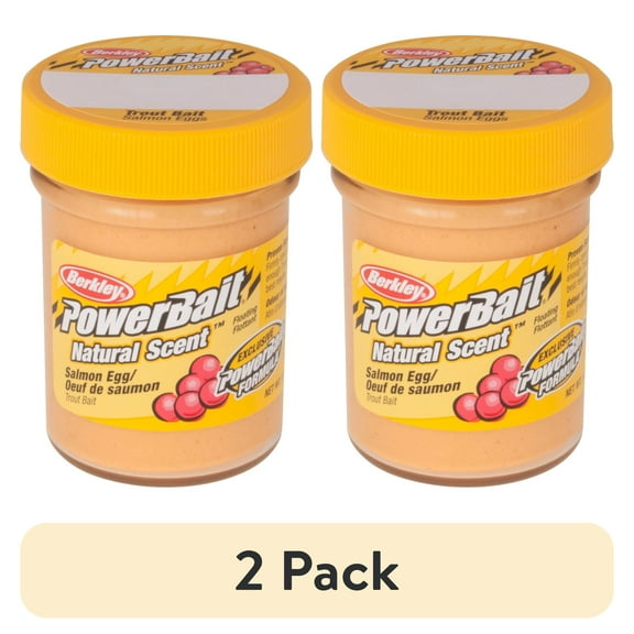 (2 pack) Berkley PowerBait Natural Scent Trout Fishing Dough Bait