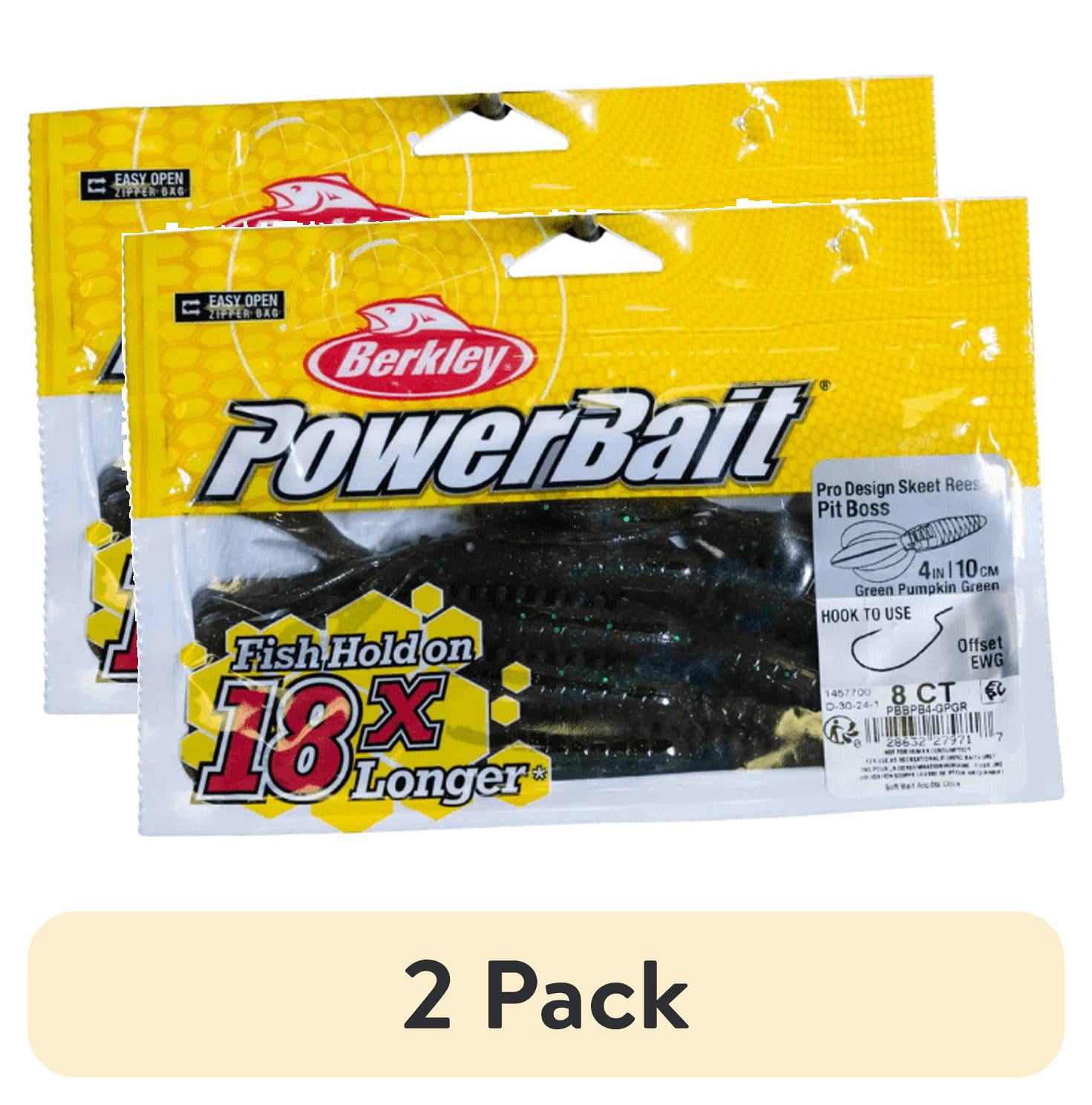 (2 pack) Berkley PowerBait Pit Boss Fishing Soft Bait