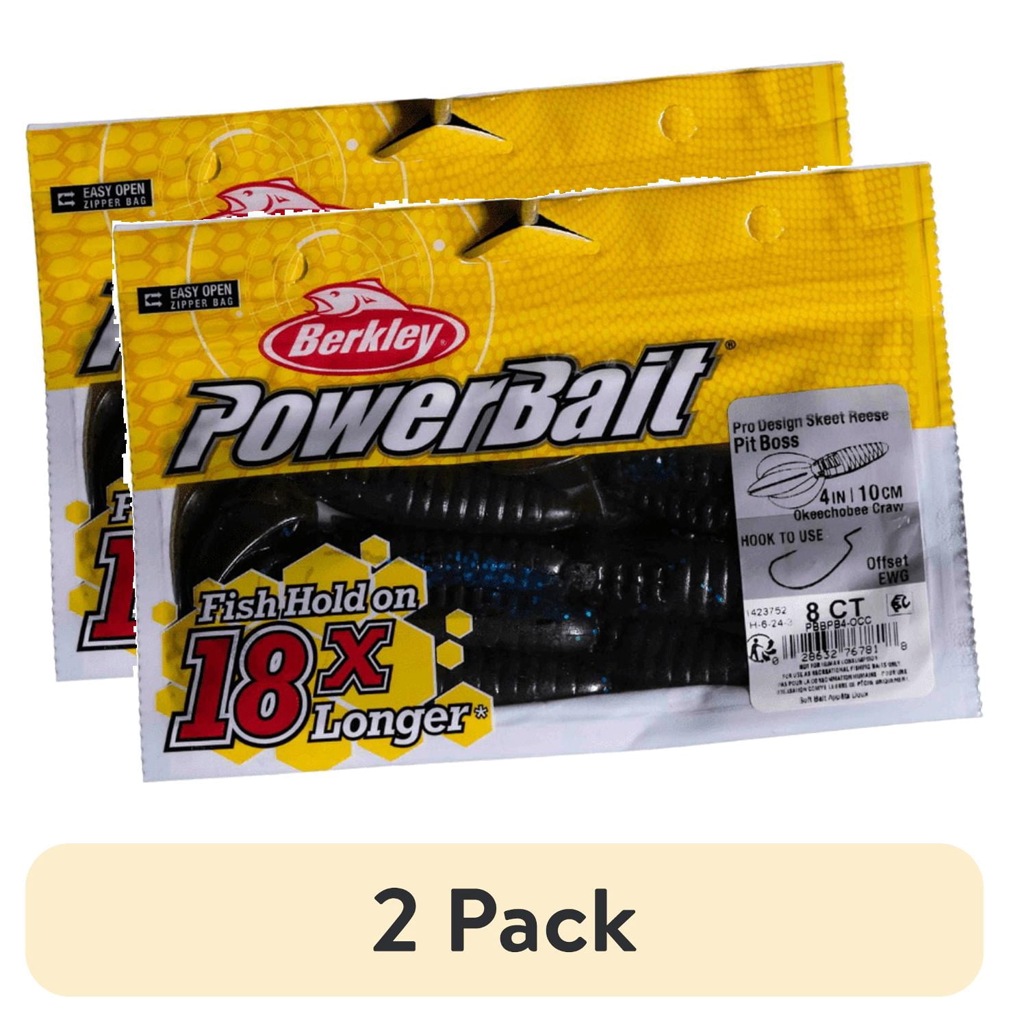(2 pack) Berkley PowerBait Pit Boss Fishing Soft Bait