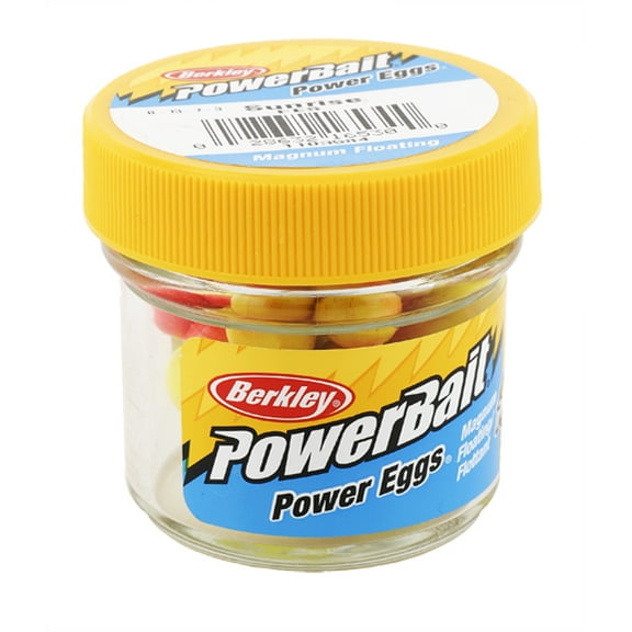 (2 pack) Berkley Power Bait Power Eggs Floating Magnum, Sunrise