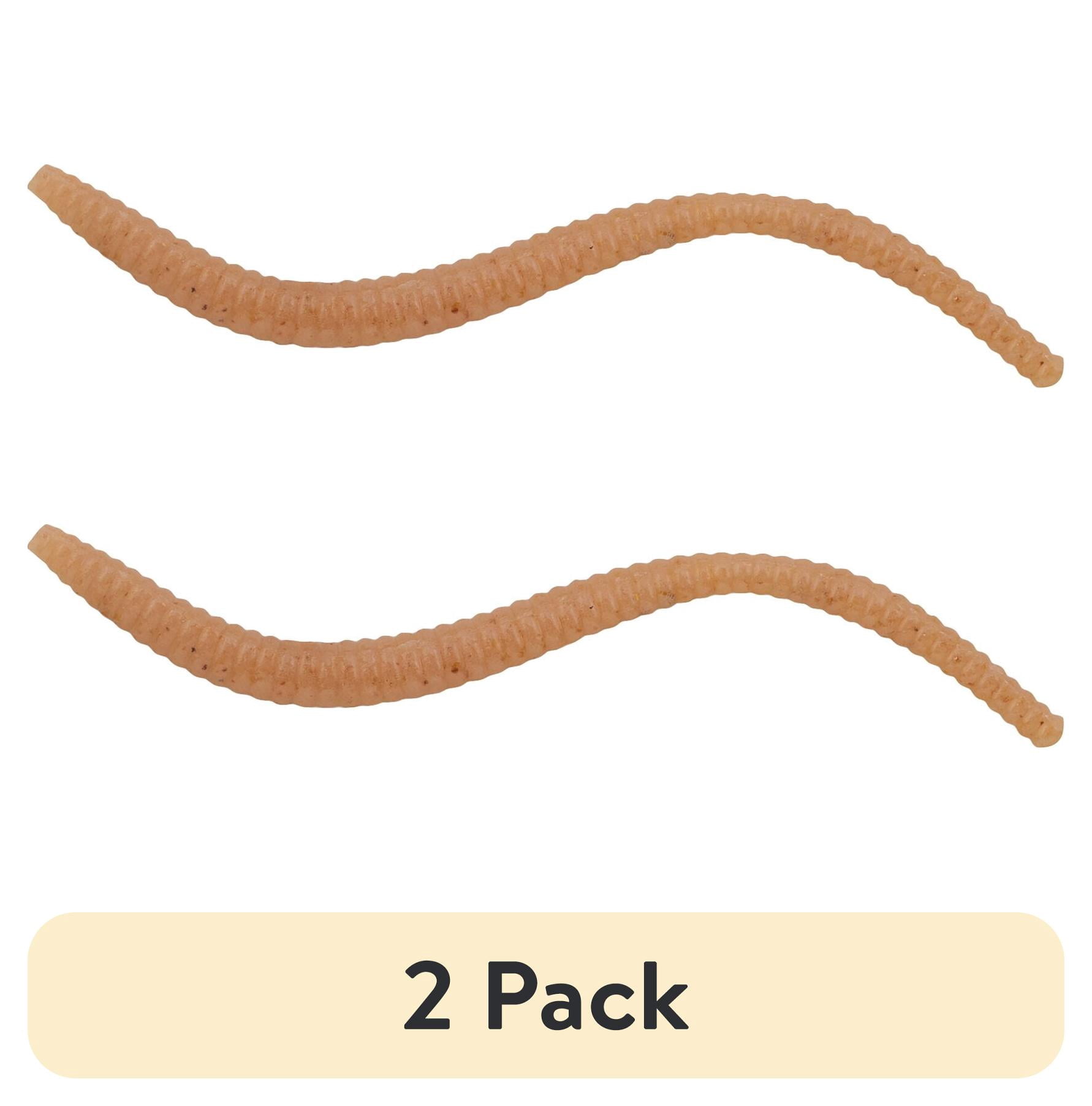 (2 pack) Berkley PowerBait® Power® Floating Trout Worm, 3 in, Natural