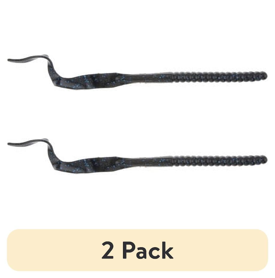 (2 pack) Berkley PowerBait® Power Worm Fishing Bait, Black Blue Fleck, 10in