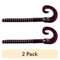 (2 pack) Berkley PowerBait® Power Worm Fishing Bait, Plum, 7in