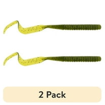 (2 pack) Berkley PowerBait® Power Worm Fishing Bait, Watermelon, 10in