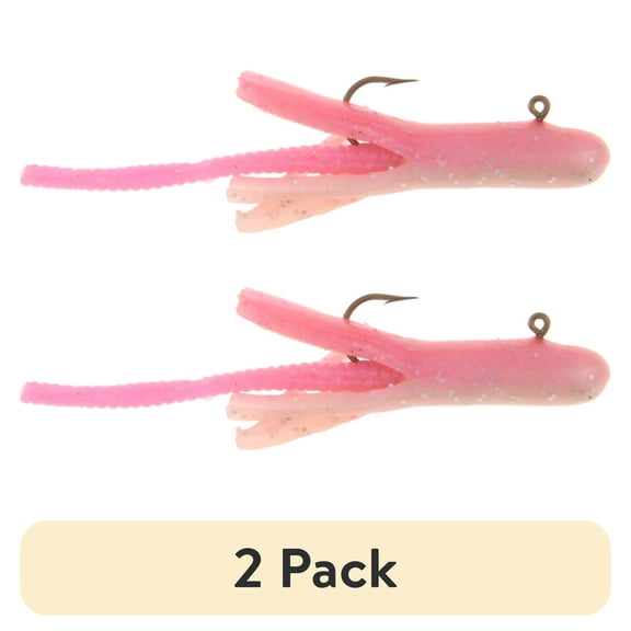 (2 pack) Berkley PowerBait Pre-Rigged Atomic Teasers Fishing Bait, Pink Lady