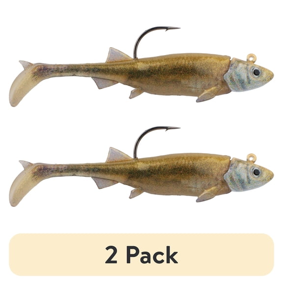 (2 pack) Berkley PowerBait Minnotator, 3 in, Golden Shiner