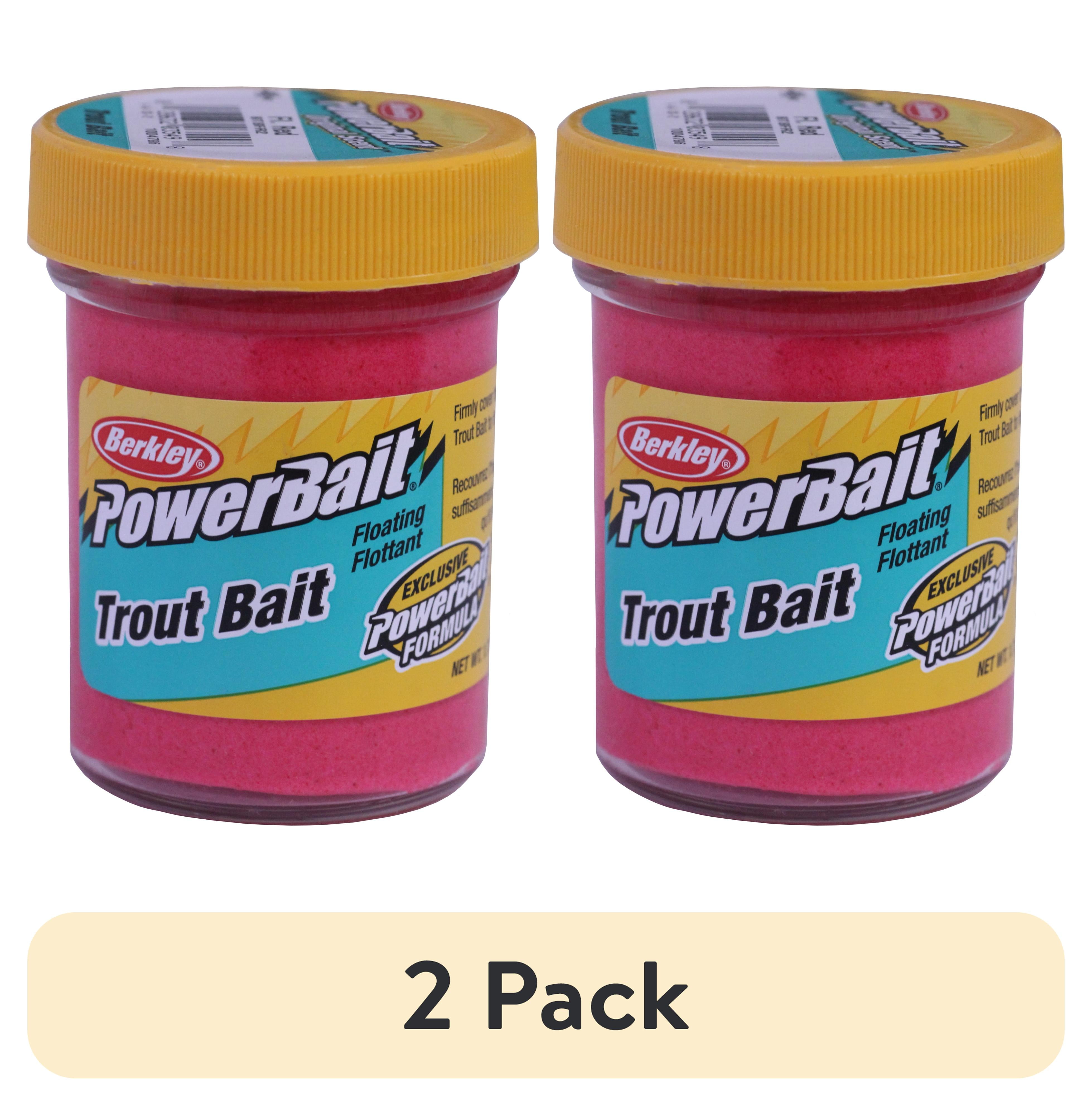 (2 pack) Berkley PowerBait Trout Dough Bait Floral Red