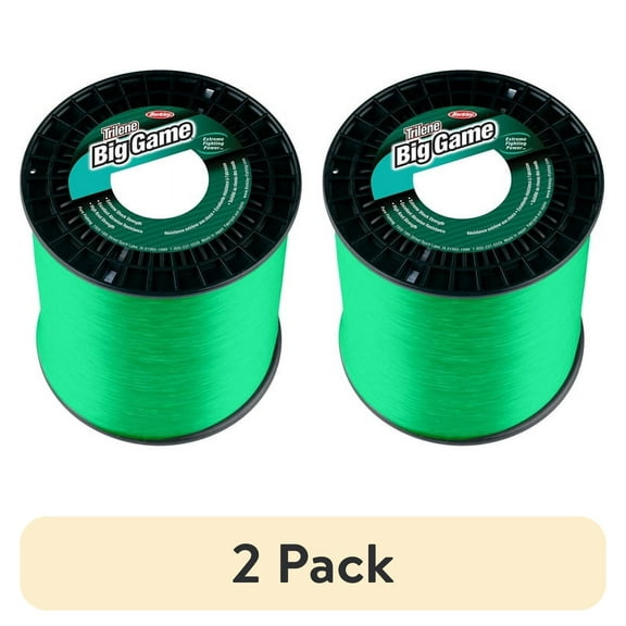 (2 pack) Berkley Trilene Big Game Monofilament Fishing Line, Solar Collector, 10 lb Test Strength, 1500 yd