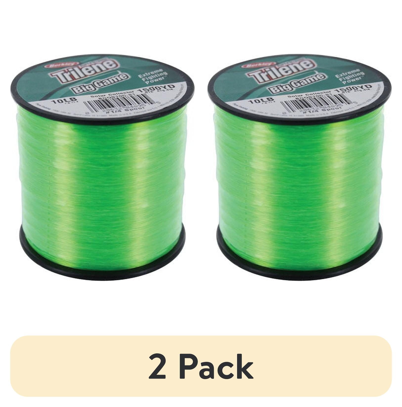 (2 pack) Berkley Trilene® Big Game™ Monofilament Fishing Line, Solar Collector, 25 lb Test Strength, 595 yd