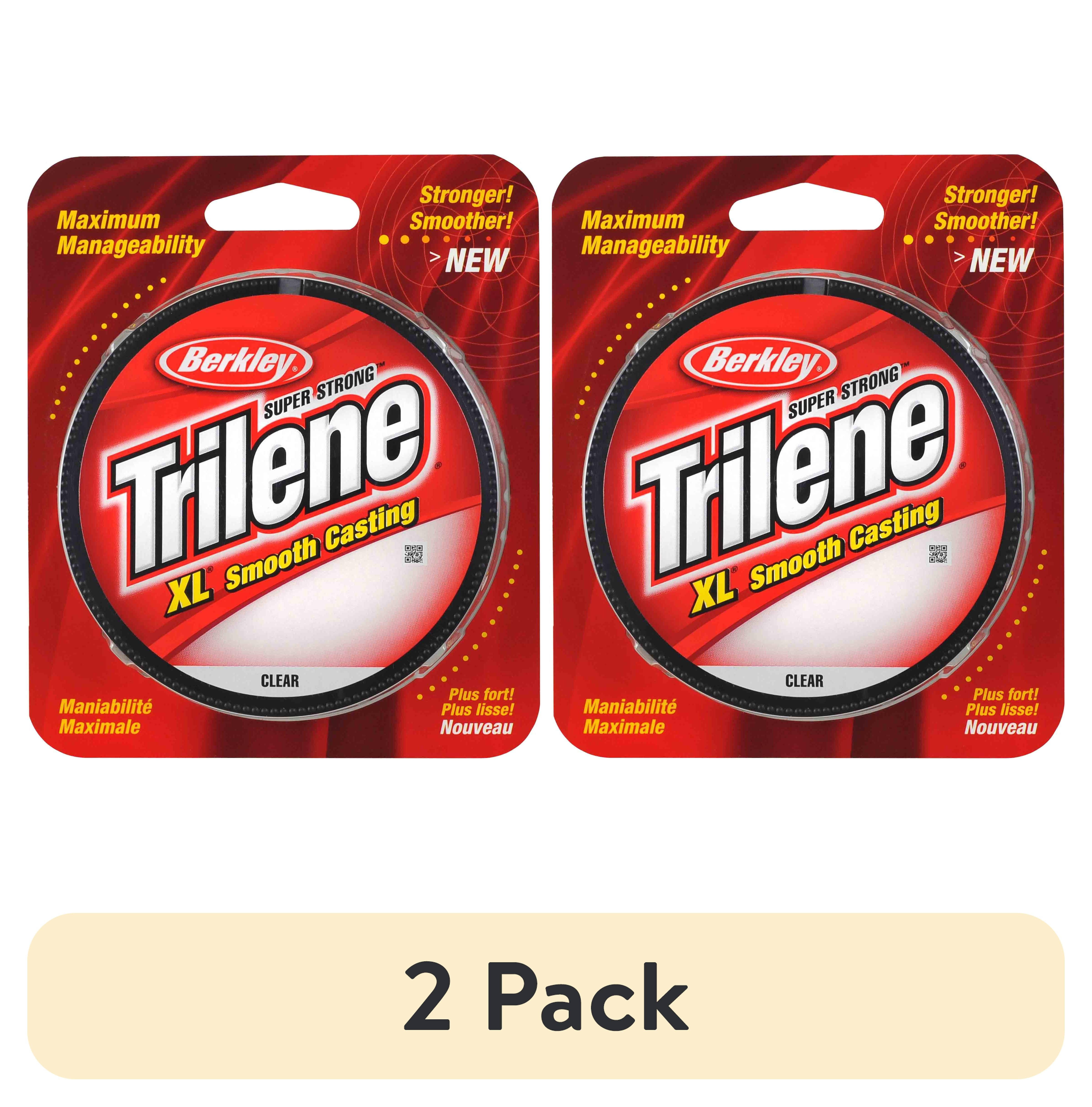 (2 pack) Berkley Trilene® XL® Monofilament Fishing Line, Clear, 4 lb Test Strength, 330 yd