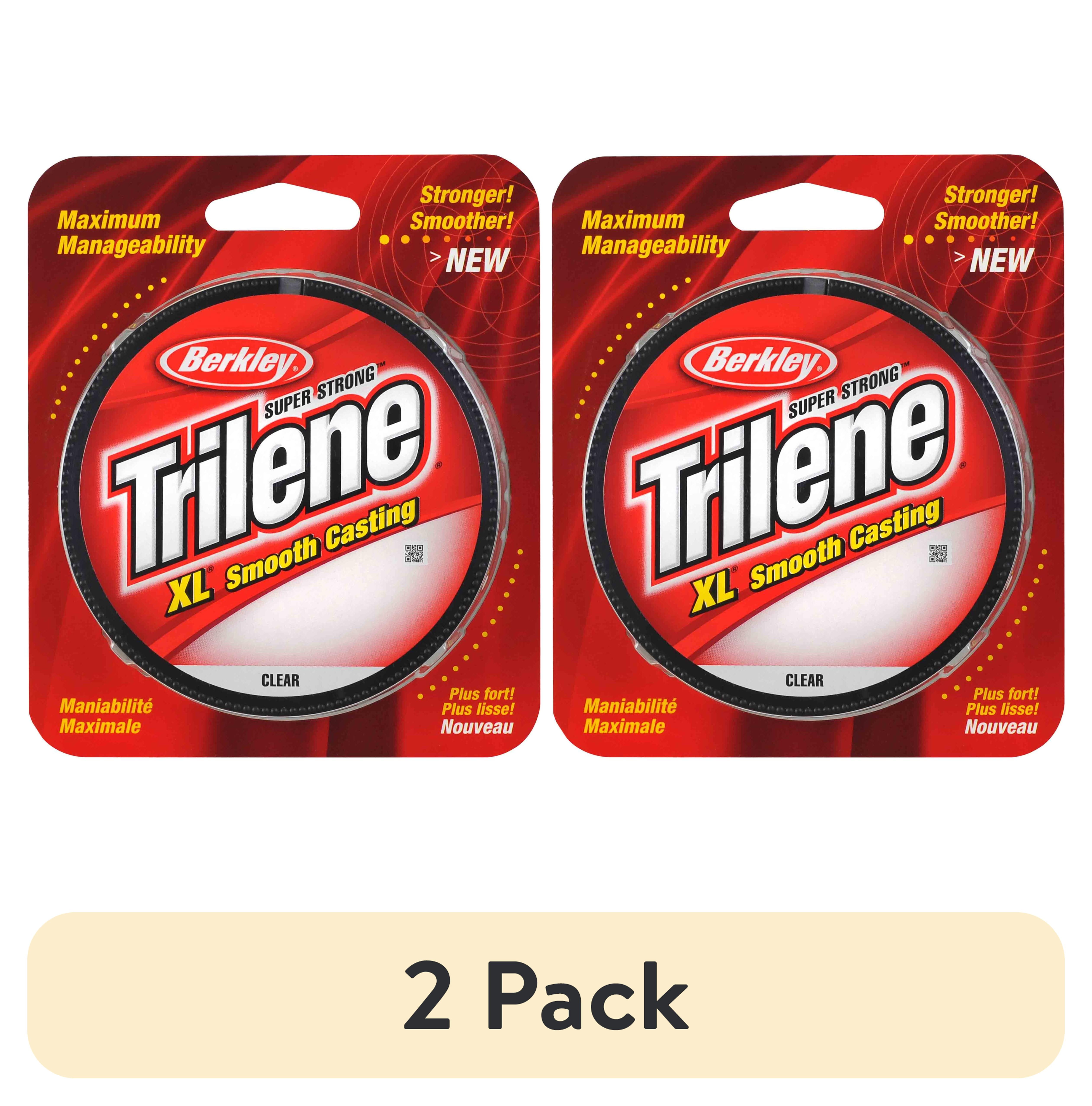(2 pack) Berkley Trilene® XL® Monofilament Fishing Line, Clear, 6 lb Test Strength, 330 yd