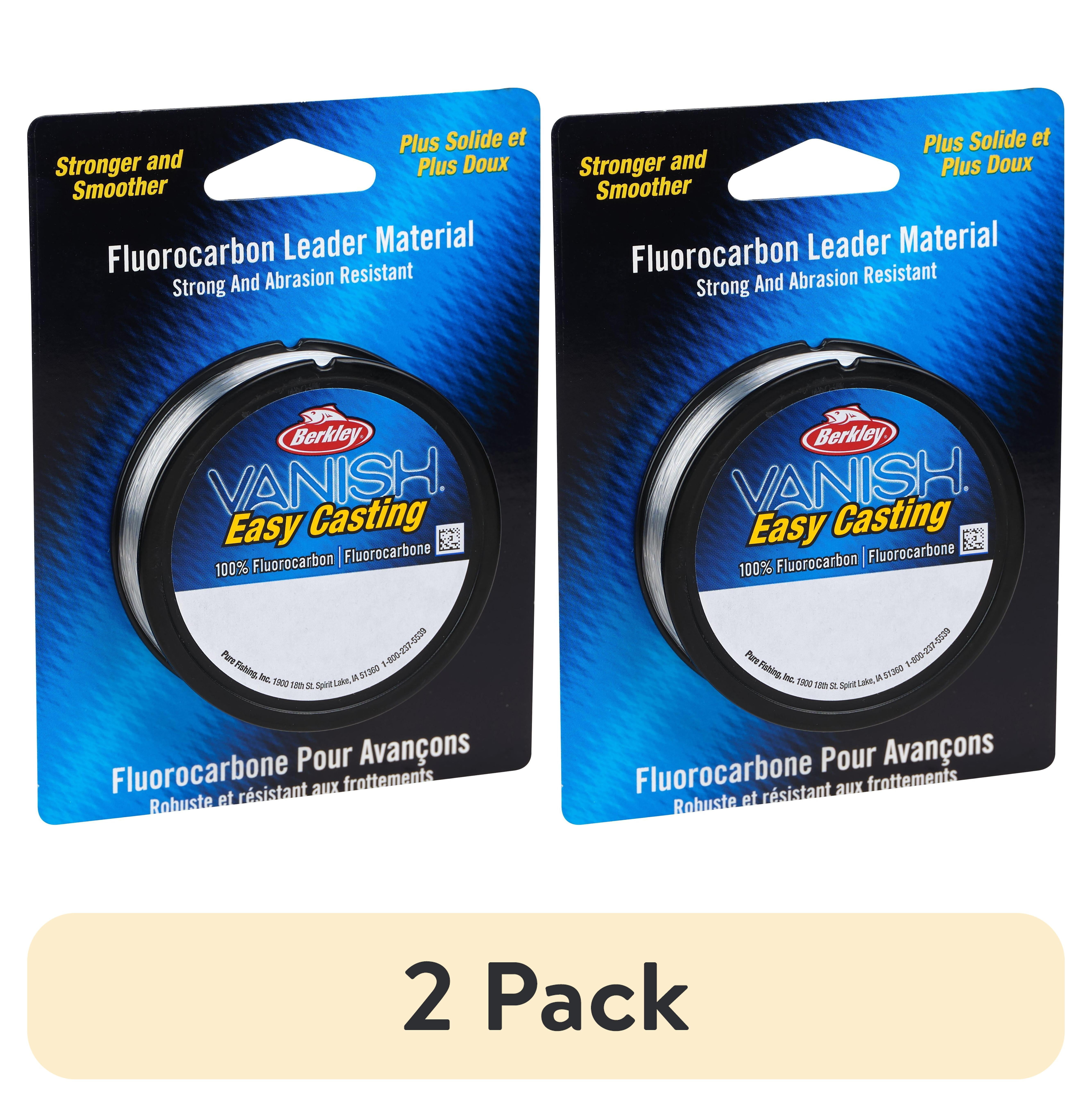 (2 pack) Berkley Vanish Leader Material, Clear, 20lb 9kg Fishing Line