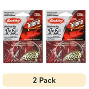 (2 pack) Berkley Walleye Mono Rig, Hammered Gold Indiana Blade, 4
