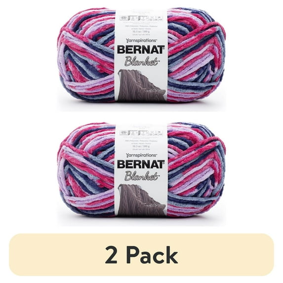 (2 pack) Bernat® Blanket™ #6 Super Bulky Polyester Yarn, Tourmaline 10.5oz/300g, 220 Yards (4 Pack)