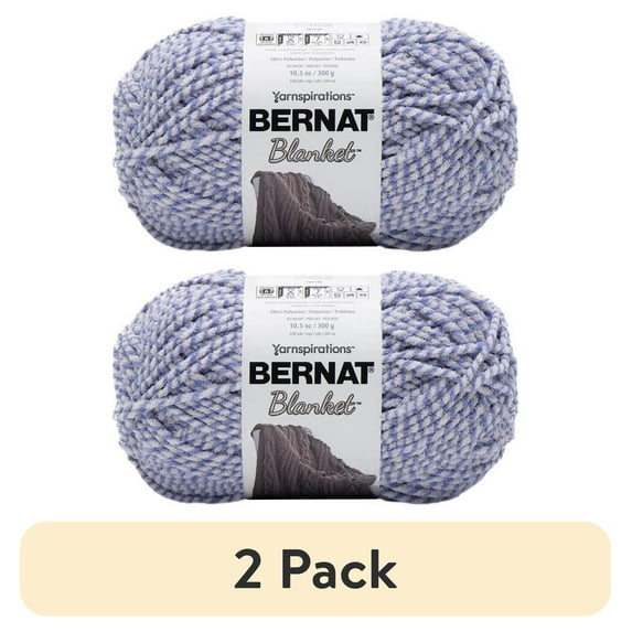 (2 pack) Bernat Blanket Big Ball Yarn-Cornflower Twist