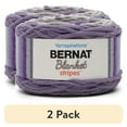 thumbnail image 1 of (2 pack) Bernat® Blanket Stripes™ #6 Super Bulky Polyester Yarn, Eggplant 10.5oz/300g, 220 Yards, 1 of 13