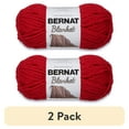 thumbnail image 1 of (2 pack) Bernat Polyester Blanket Yarn (150 g/5.3 oz), Cranberry, 1 of 6