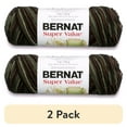 thumbnail image 1 of (2 pack) Bernat Super Value Variegates Yarn (140G/5Oz), Renegade Ombre, 1 of 5