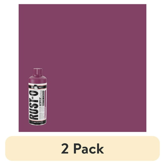 (2 pack) Berry Punch, Rust-Oleum Rust-O Acrylic Matte Spray Paint-392218, 11 oz