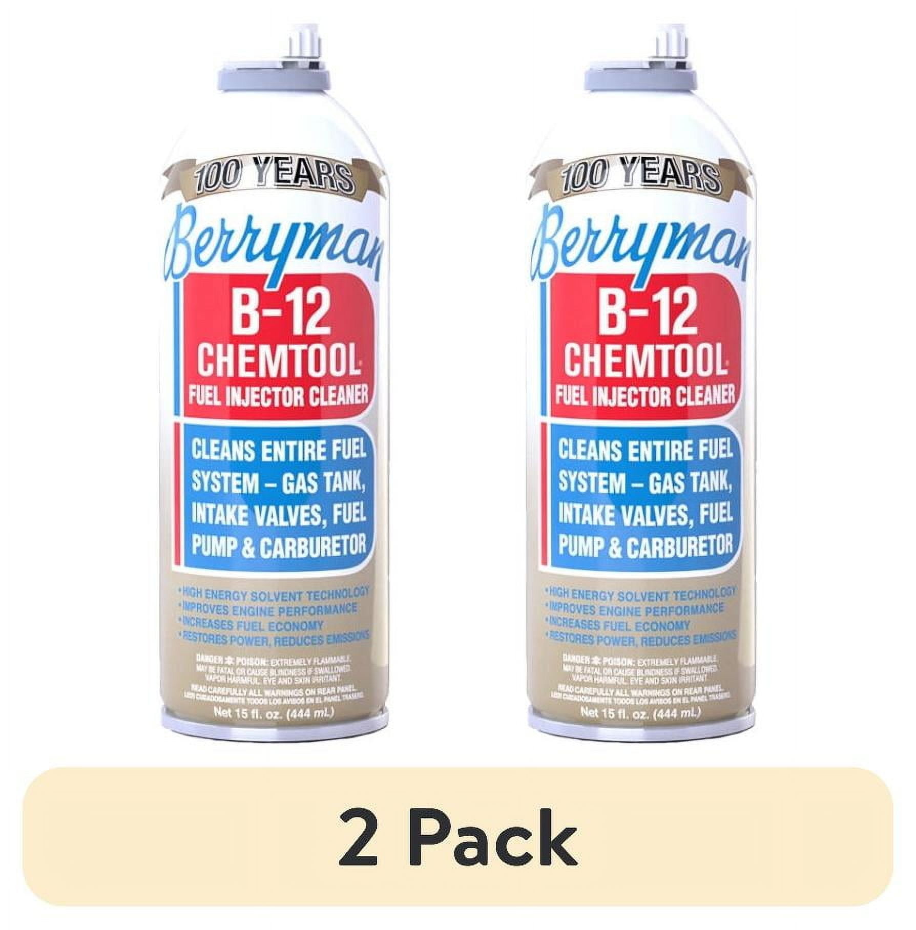 2 pack) Berryman Products B-12 Chemtool Fuel Injector and Carburetor Cleaner 0116 Automotive Additive, 15 oz