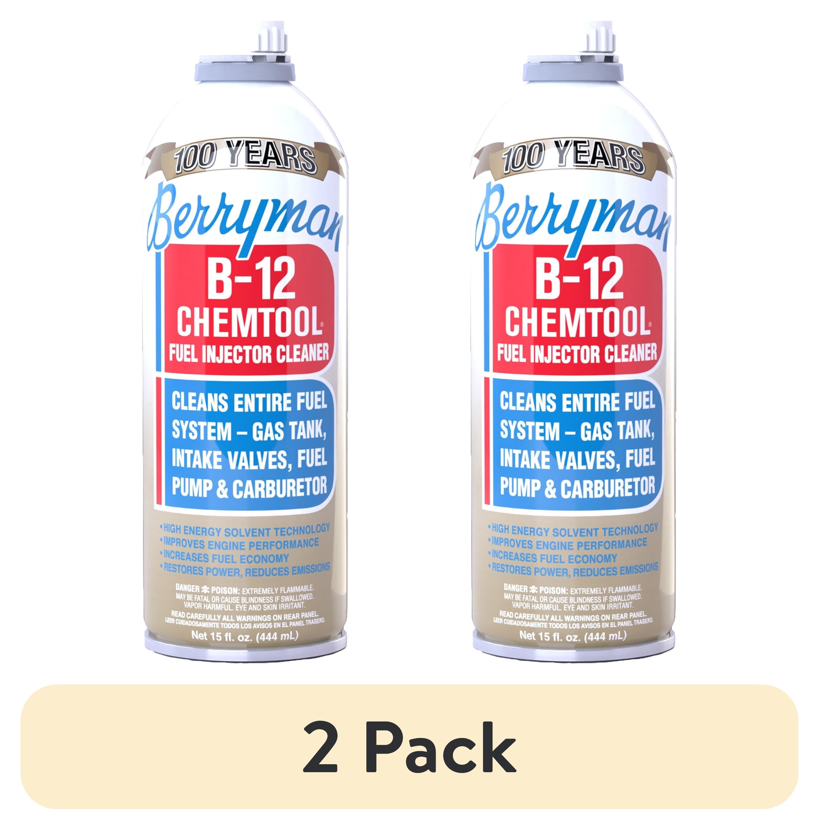 Berryman Products B-12 Chemtool Fuel Injector and Carburetor Cleaner 0116  Automotive Additive, 15 oz