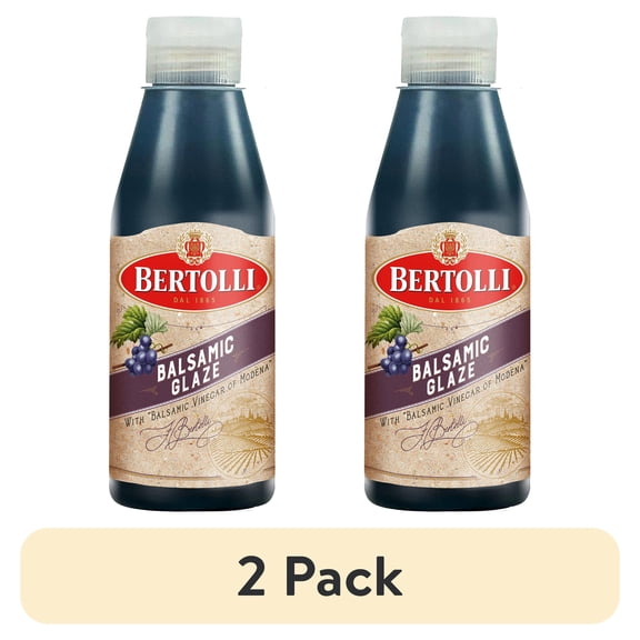 (2 pack) Bertolli Balsamic Glaze Vinegar, 6.8 oz
