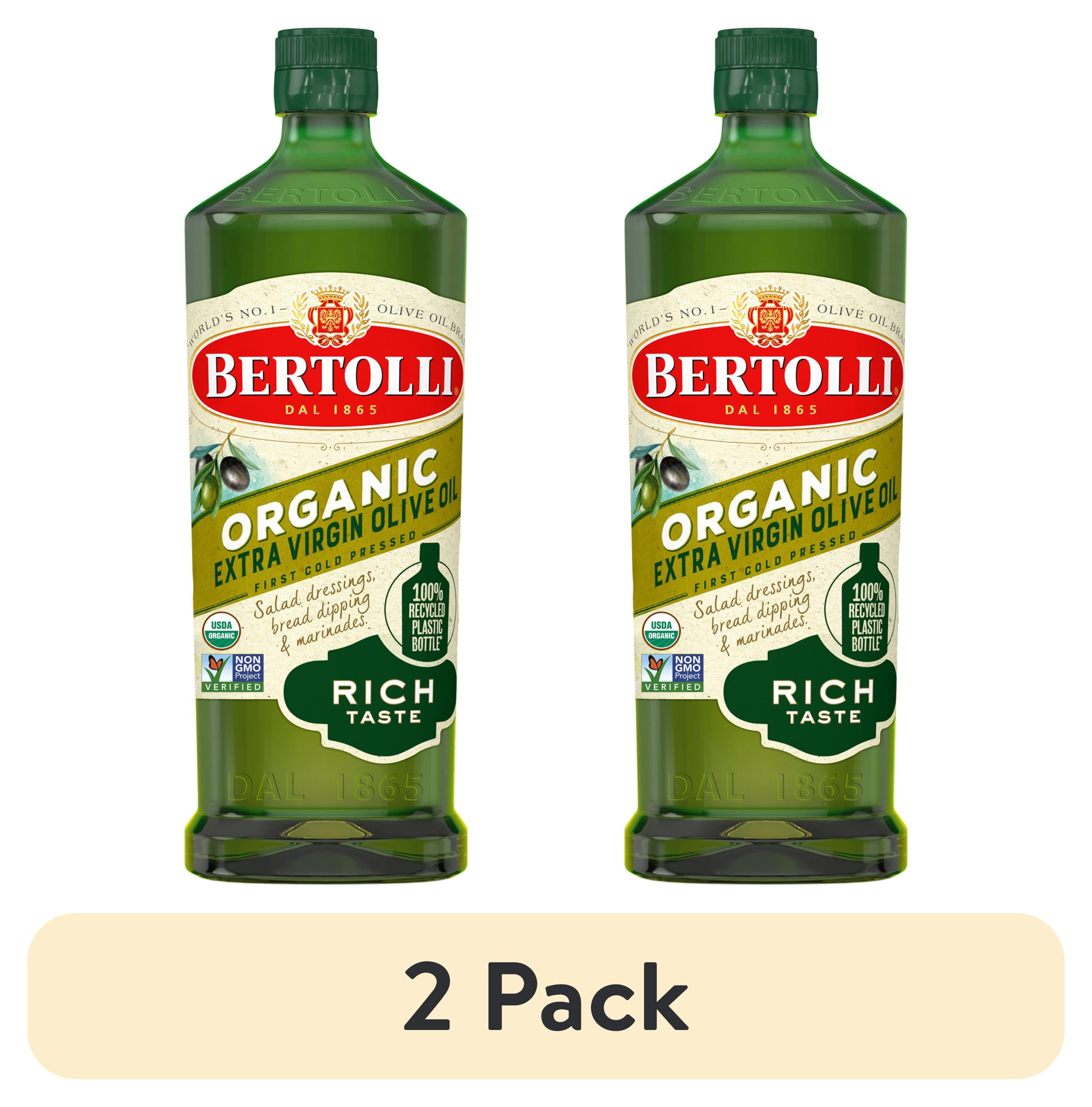 2 pack) Bertolli Organic Extra Virgin Olive Oil, Rich Taste, 25.4