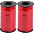 thumbnail image 1 of 2-pack - Berwick Splendorette Crimped Curling Ribbon 3/16" x 500yds, Red Glossy Lacquer, 1 of 1