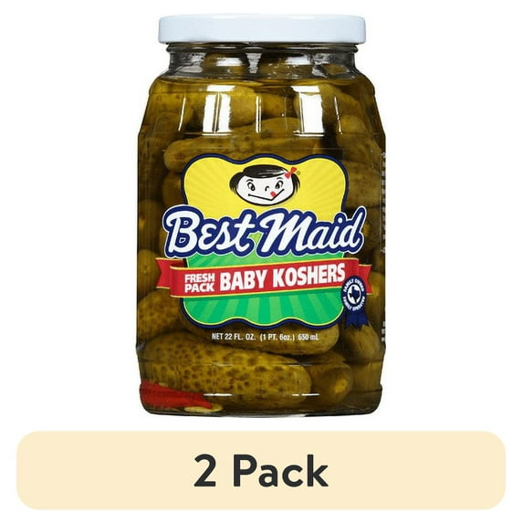 (2 pack) Best Maid Baby Kosher Pickles 24oz