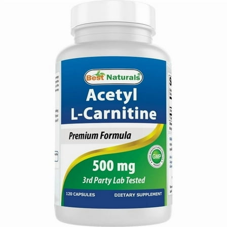 (2 pack) Best Naturals Acetyl L-Carnitine 500 mg 120 Capsules