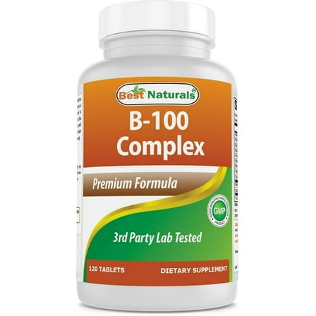 (2 pack) Best Naturals B-100 Complex 120 Tablets (Time Released) - 120 Count