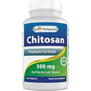 2 pack Best Naturals Chitosan 500 mg 120 Tablets