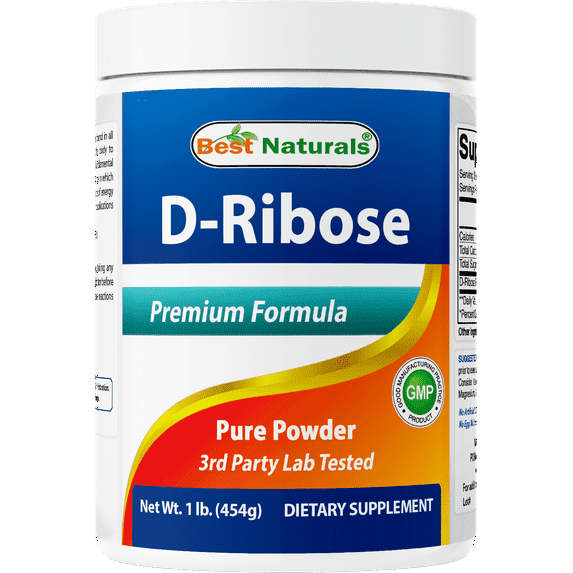 (2 pack) Best Naturals D-Ribose 1 Lb Powder
