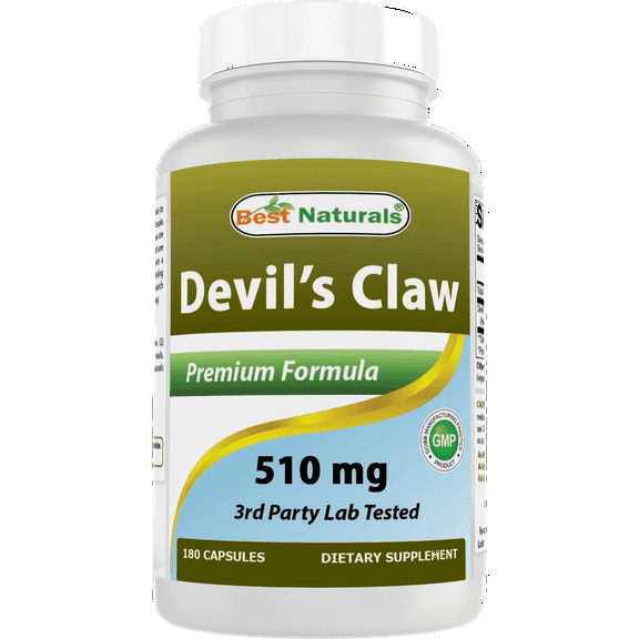(2 pack) Best Naturals Devil's Claw 510 mg 180 Capsules