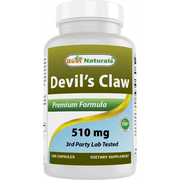 2 pack Best Naturals Devils Claw 510 mg 180 Capsules
