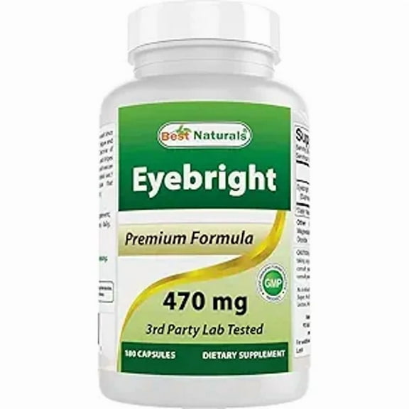 (2 pack) Best Naturals Eyebright 470 mg 180 Capsules