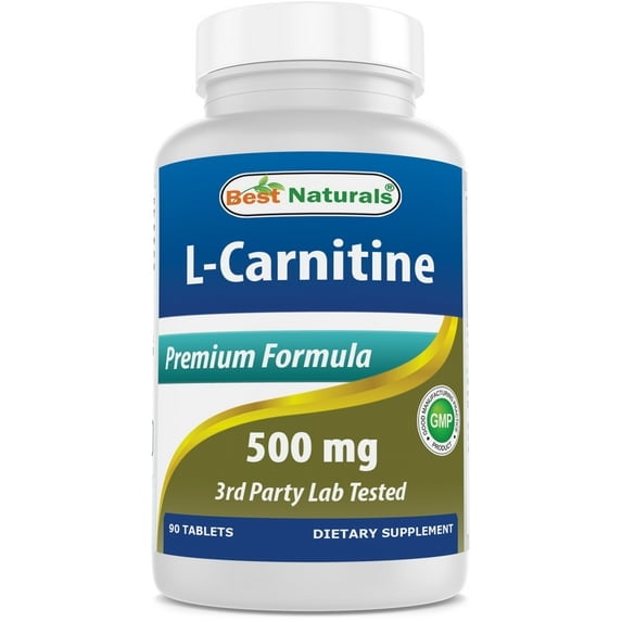 (2 pack) Best Naturals L-Carnitine 500 MG Capsules, 90 Ct