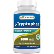 2 pack Best Naturals L-Tryptophan 1000 mg 60 Tablets
