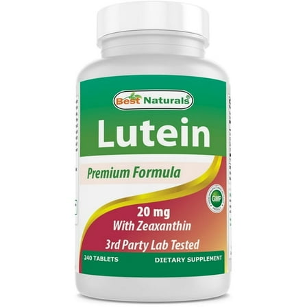 (2 pack) Best Naturals Lutein 20 mg with Zeaxanthin- 240 Tablets