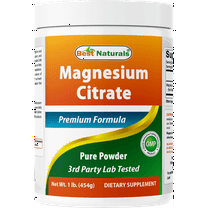 (2 pack) Best Naturals Magnesium Citrate 1 Lb (454g) Pure Powder