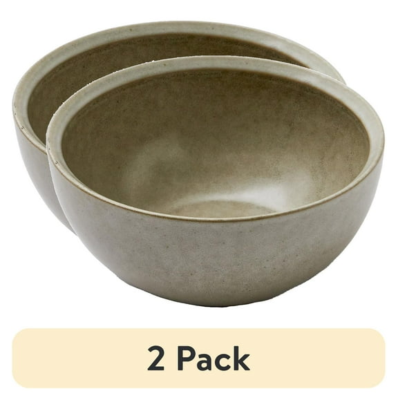 (2 pack) Better Home and Gardens Banks Cream 6-inch Stoneware Cereal Bowl