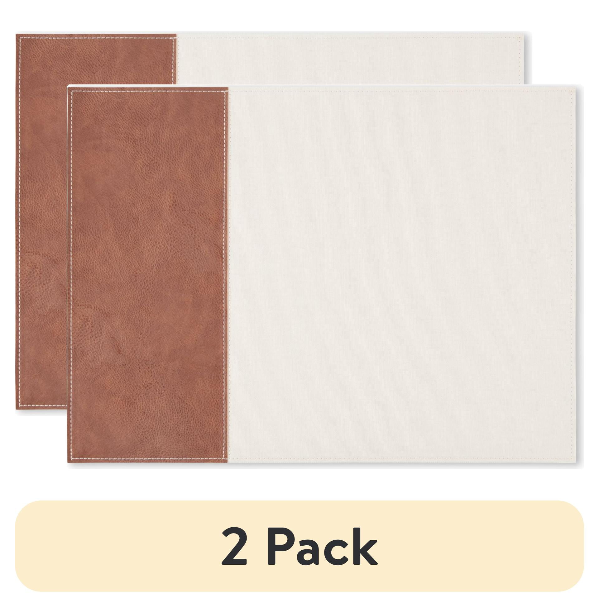 (2 pack) Better Homes & Garden Celina Placemat, Brown, 14"W x 19"L, 1 Piece