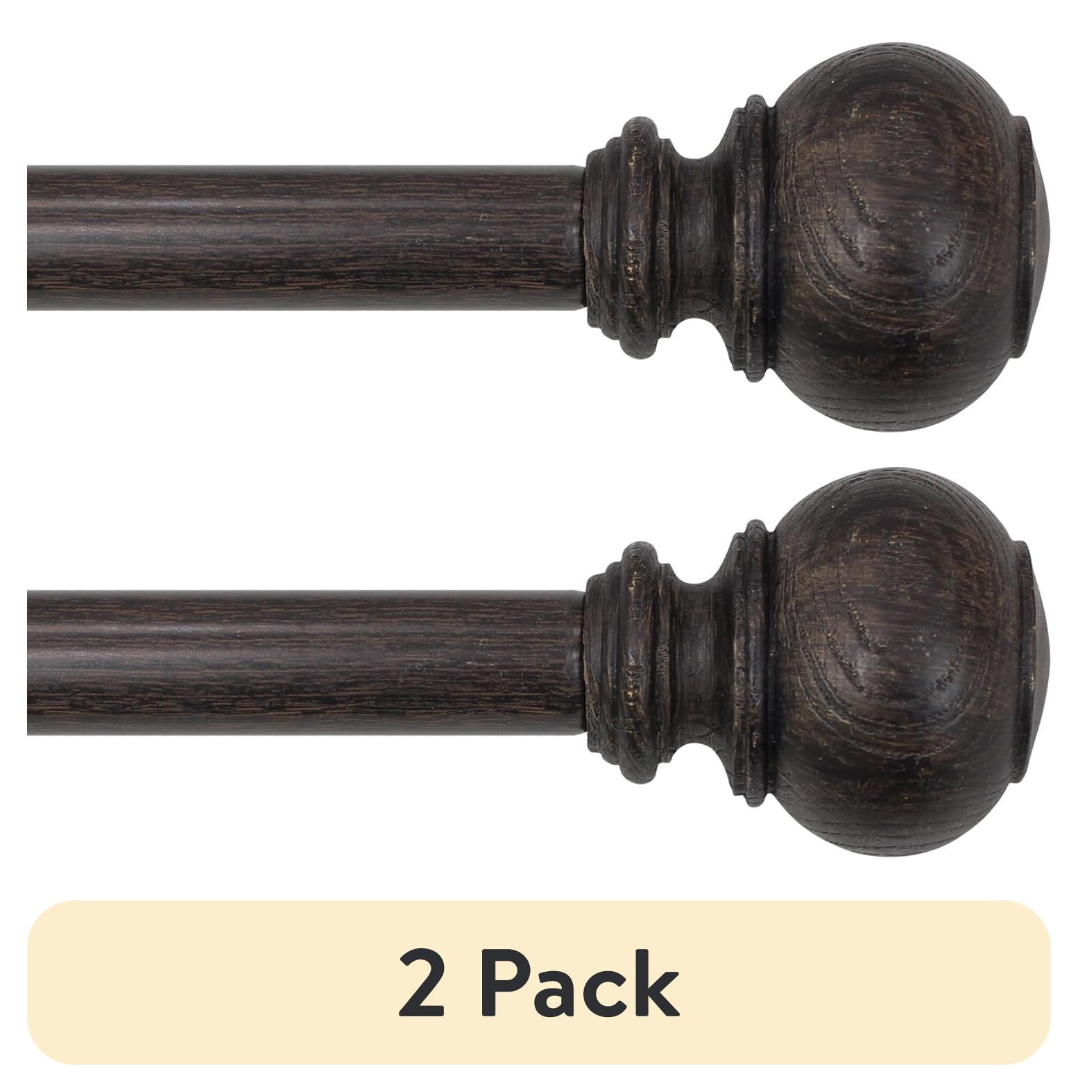 tobacco rod Style Selections Wood Curtain Set at 120 inch in Tobacco Oak Wood Finish Smoking Pipes Pure Copper Tobacco