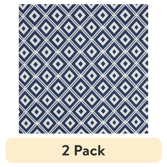 (2 pack) Better Homes & Gardens 100% Cotton Diamond Blue, 2 Yard Precut Fabric